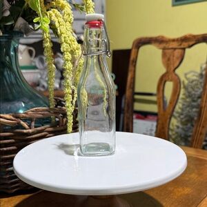 Clear Glass Swing Top Bottle